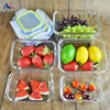 Hot selling premium quality Large Size Square Microwave Oven Glass with Lid Food Storage Container/Lunch Box - rectangular