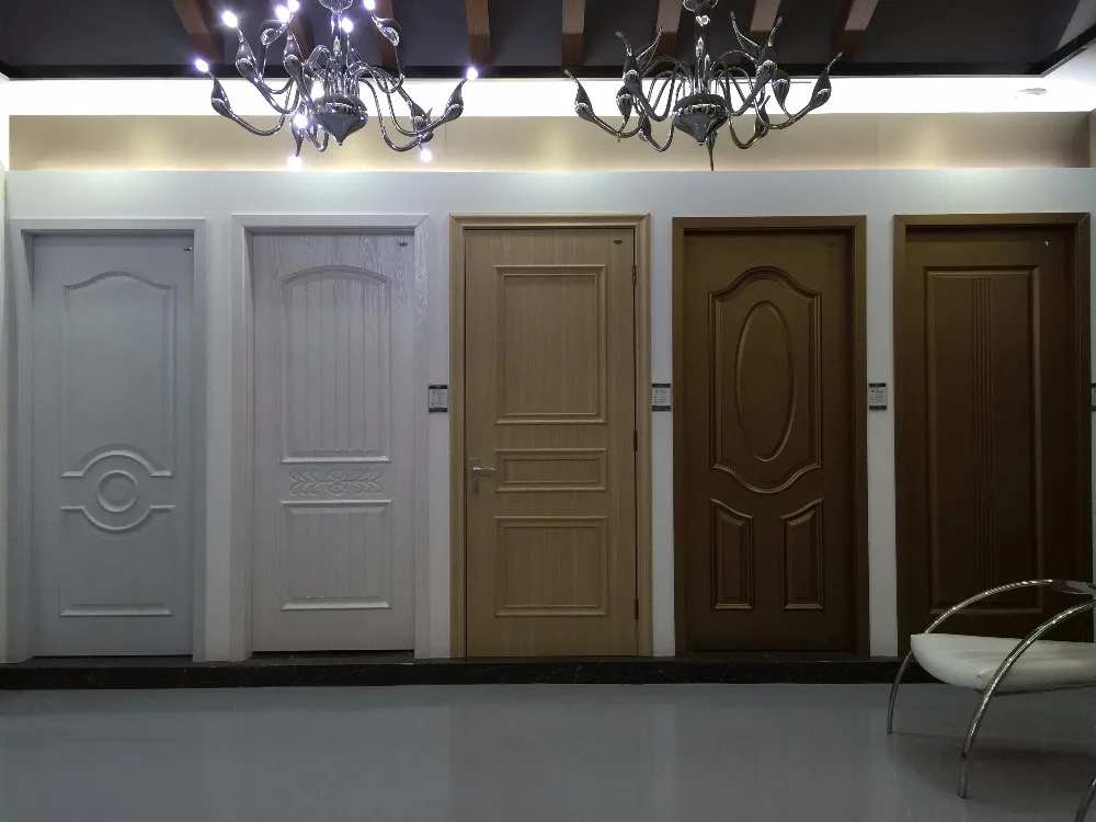 New Model Waterproof Ready Made Pvc Bathroom Interior Door Skin Price