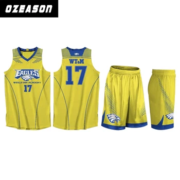 yellow basketball jersey design