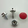 15mm iron / brass three parts snap button with screw for tent and boat