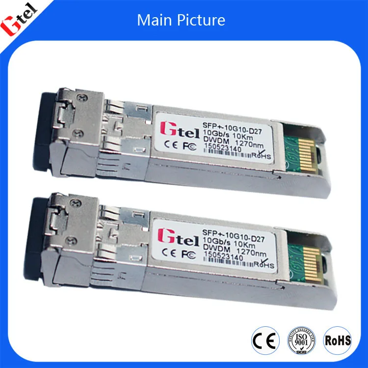 10gb/s Dwdm Sfp+ Module Sfp Optical Transceiver With Ddm Function Fiber