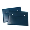 Factory good price custom PP PVC plastic clear plastic button envelope file bag waterproof clear document bag