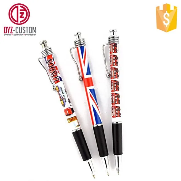 London Souvenir Plastic Ballpoint Pen Custom Uk Souvenir Ball Pens