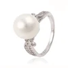 13762 fashion costume jewelry wholesale big fake pearl engagement rings