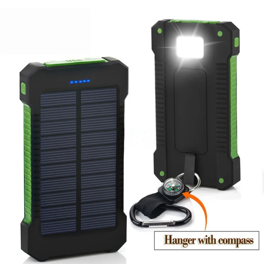 2019 ready to ship 10000mAh Solar Panel Solar Energy Power Bank for Mobile