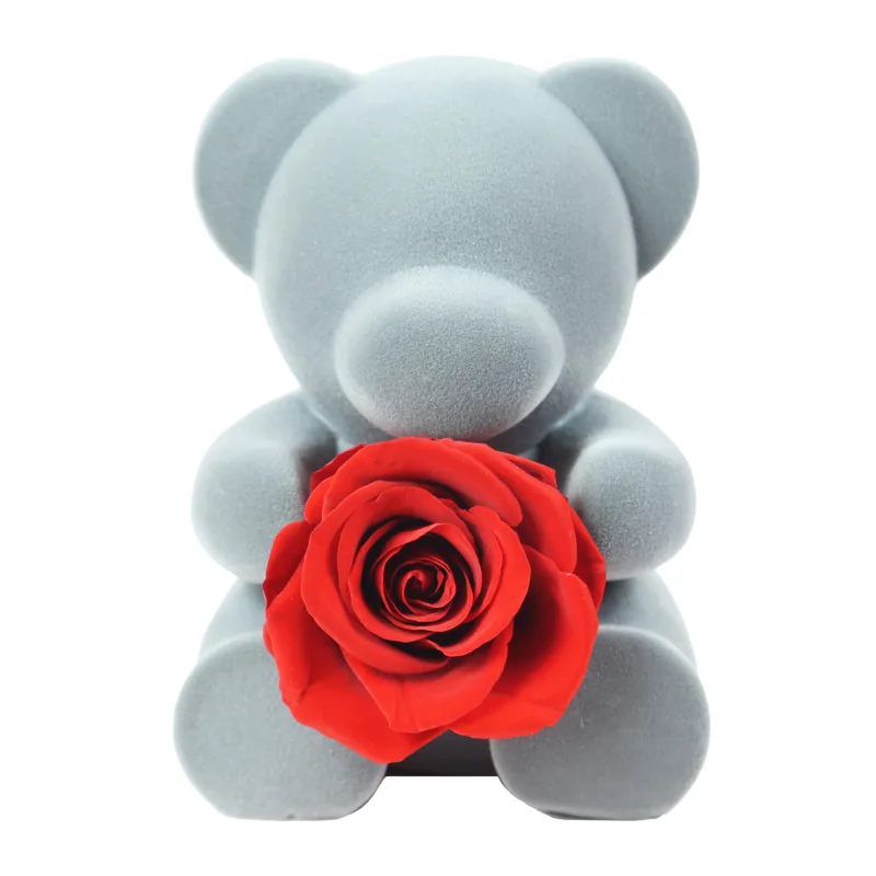 preserved rose teddy bear