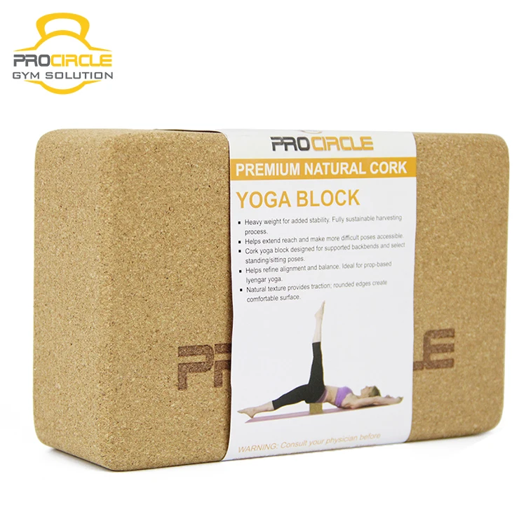 Cork yoga XL block - KURMA Yoga - sustainably made in Europe