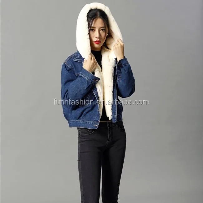 20172018 Donne Di Modo Di Inverno Giacca Di Jeans Con Coniglio Di Rex Foderato Di Pelliccia E Cappuccio Di Pelliccia Parka Buy Parka Pelliccia,Vera 20172018 Donne Di Modo Di Inverno Giacca Di Jeans Con Coniglio Di Rex Foderato Di Pelliccia E Cappuccio Di Pelliccia Parka Buy Parka Pelliccia,Vera