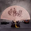 [I AM YOUR FANS]Sufficient Stock! Chinese wood fan Chinese traditional design the lady who Play the piano