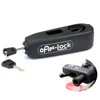 Custom Universal Black Micro Fiber Grip Lock Throttle Handlebar Security Locks for Motorcycle