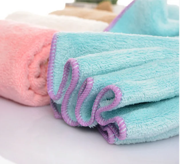 Real Clean Fantasy Facial Brushed Microfiber Face And Hand Wash Cloth Towel For Exfoliating