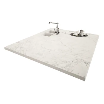 Italian Carrara Venato Marble Counter Top White Marble Kitchen