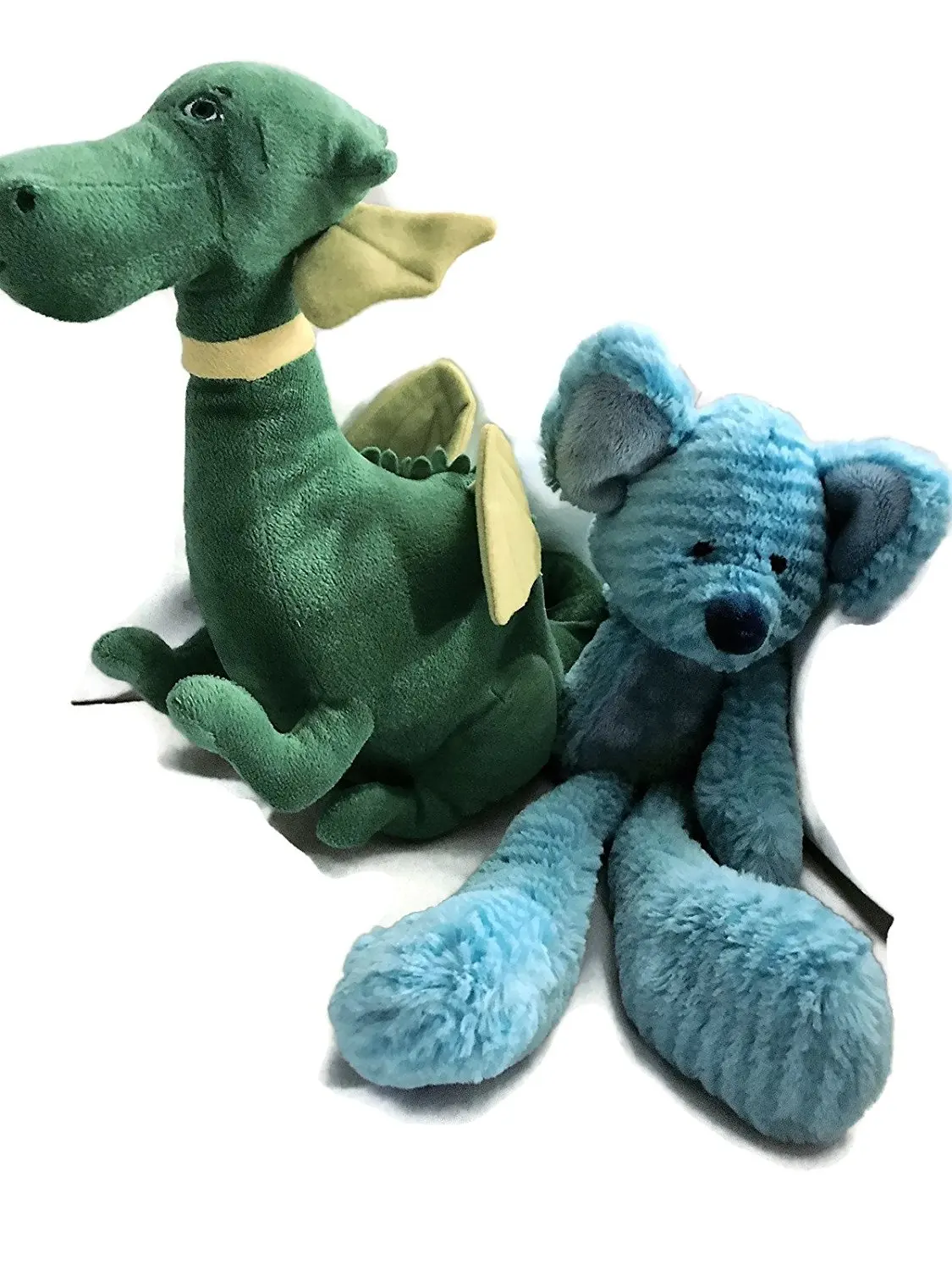 green stuffed dragon