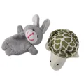 2pcs Set 2016 New Hare And Tortoise Story Cute Children Plush Toys Fairy Tale Finger Puppets