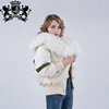 Personalized Lovely Lightweight Winter fur Coat Fluffy Fur Collar Duck Down Filled Inner fur Jacket