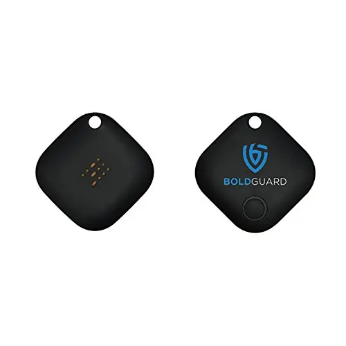 Boldguard Tracking Device - Bluetooth Smart Personal Anti-Theft Tracking Device - Square - Perfect for Men, Women, Kids, and Valuables (Black)