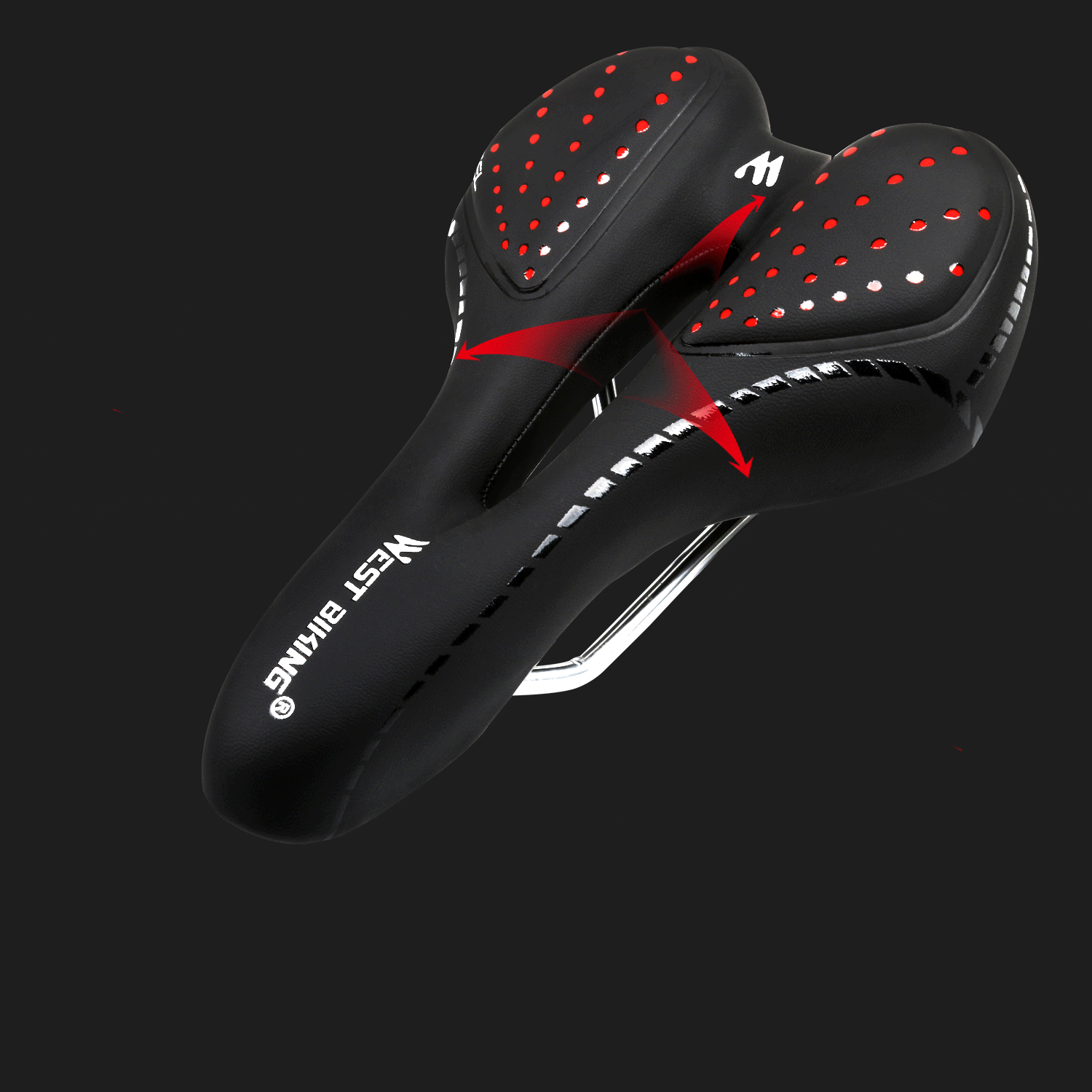 West Biking Soft Bike Seat Cushion Saddles Bike Waterproof Cycling