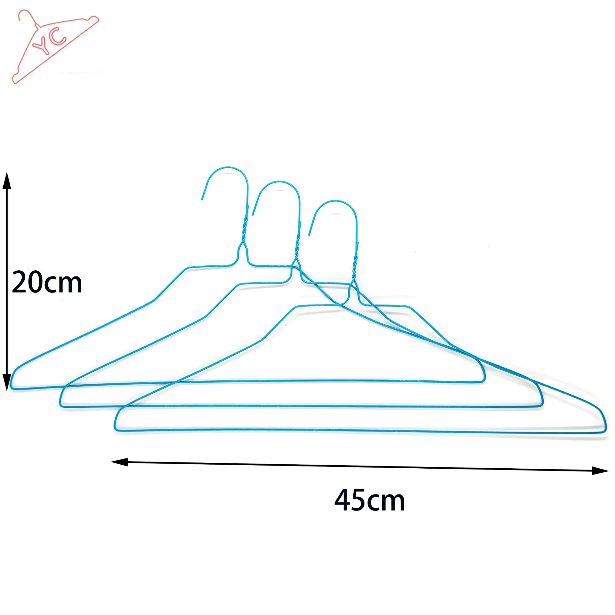 Laundry Hanger Powder Coated Shirt Hanger For Laundry Store Dry Cleaner