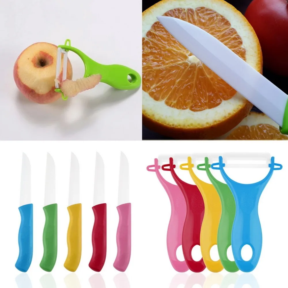 ceramic knife cutlery vegetable fruit peeler set slicer scrape