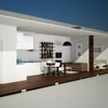 modern style container coffee shop 3d plan design