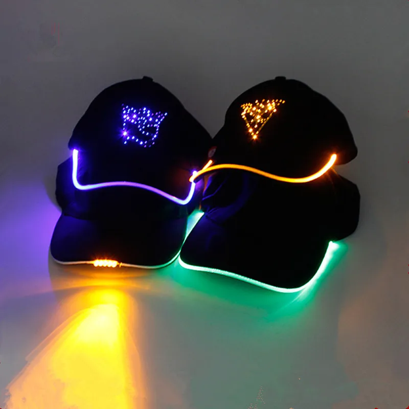 Hot Sale Fashion Sports LED Lighting Cap,Baseball Caps With Led Lights,Led Light Up Hat