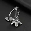 Fashion metal 3D paris eiffel tower keychain wholesale