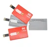wholesale plastic Credit Card Shape USB Flash Drive 128MB--64GB with custom logo printing