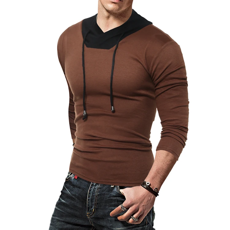slim fit v neck long sleeve