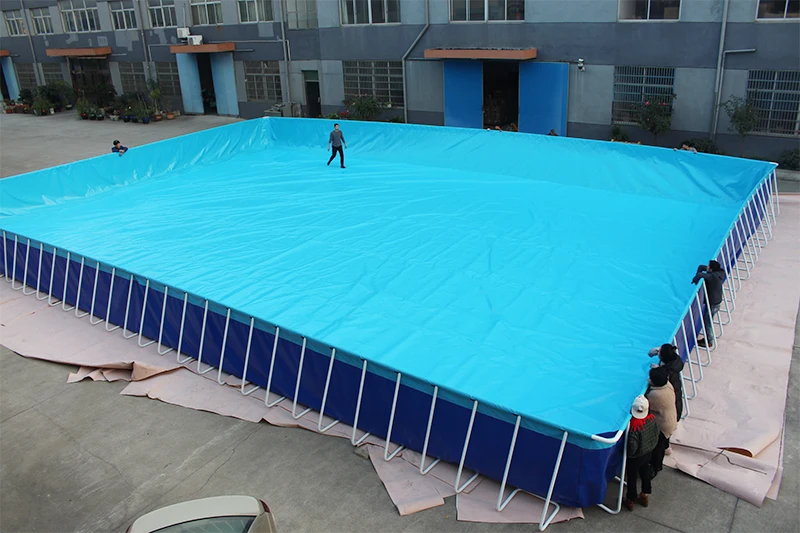 New design rectangular metal frame pool/frame swimming pool for adults