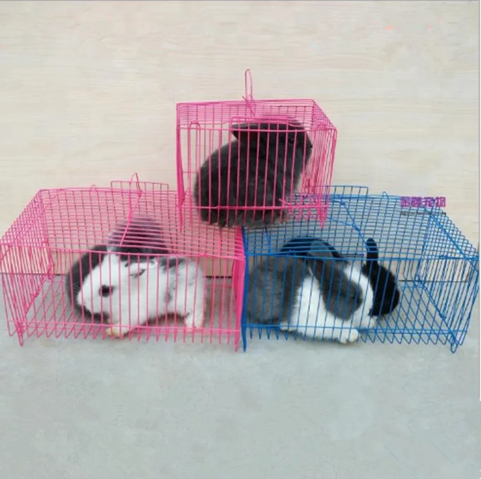 Simple Iron Wire Pet Carrier Cage For Small Rabbit And Hamster Buy