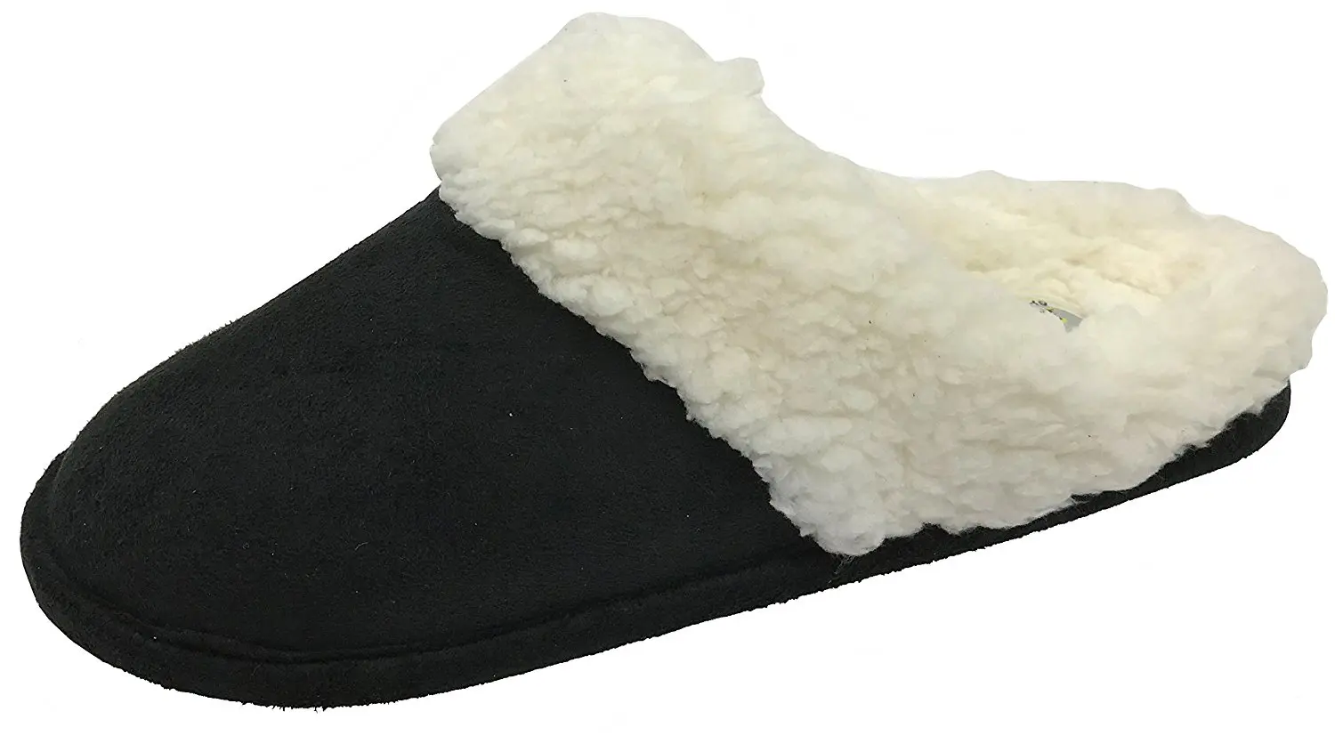 Buy Hello Cozi Sugar Mule Slide Cozy Slippers with Fluffy Faux Shearling Fur - Runs 1 Size Small 