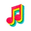 Superior quality music patches embroidered