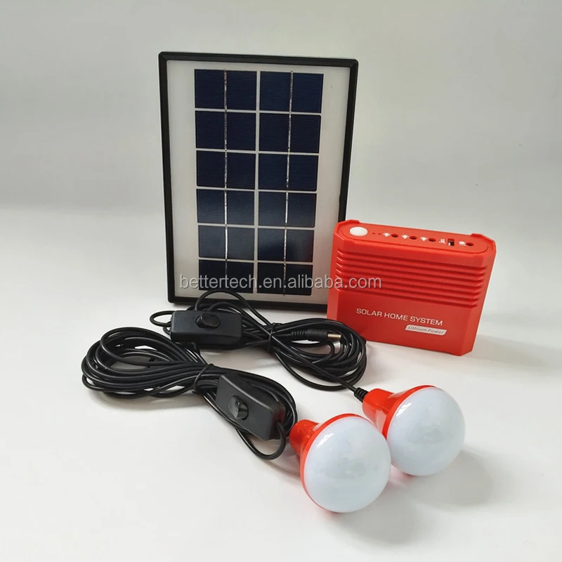 Mini Portable 4W Solar Panel Home Lighting Kit Solar Energy System