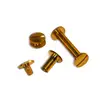 fastener manufacturer wholesale gold solid brass screw rivet