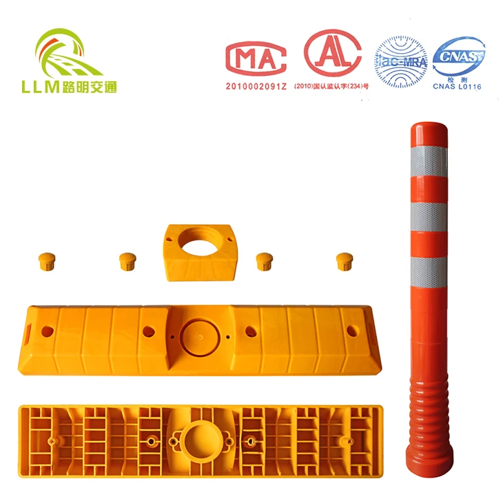 2018 New Items Traffic Safety Products Recovery Extensible Road Separator Lane Divider With Warning post