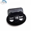 Wholesale Black Pig Nose Cord Stopper Metal Draw Cord Lock Stoppers Toggle