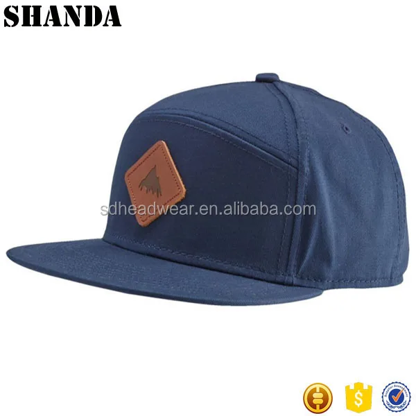 snapback hat with leather strap