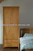 White walnut color two door wardrobe
