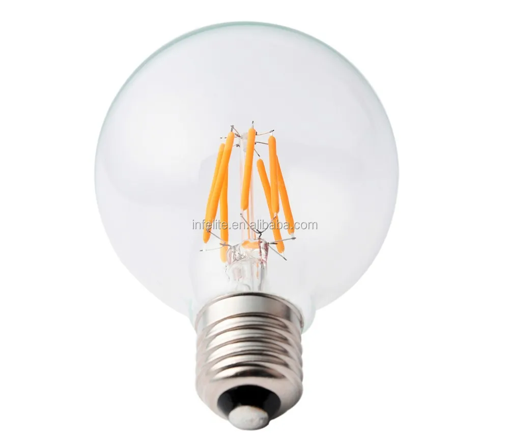 IN-G95-8-E27 LED Filament Bulb - Warm White, 50000 Hours