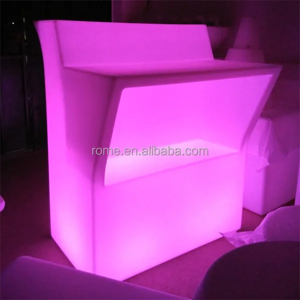 Led Bar Counter Outdoor Furniture/ Lighted Bar Counter With 16 Colors