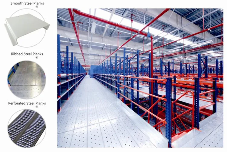 High Capacity Storage Flooring Safe Staircase Mezzanine Rack