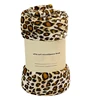 100% Polyester Ultra Soft Leopard Print Plush Faux Fur Blanket