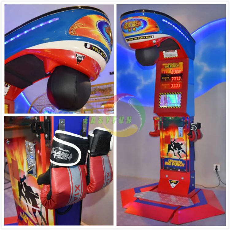 Sport Boxer Coin Operated Interactive Redemption Punching Bag Arcade