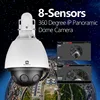 gwsecu panoramic ip camera h.264 hd multi sensor camera 12MP Panoramic camera