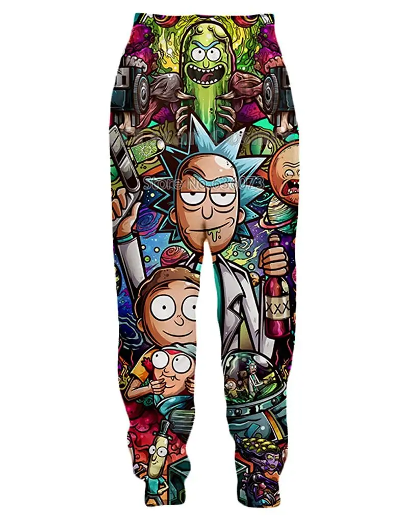 rick and morty jogger pants