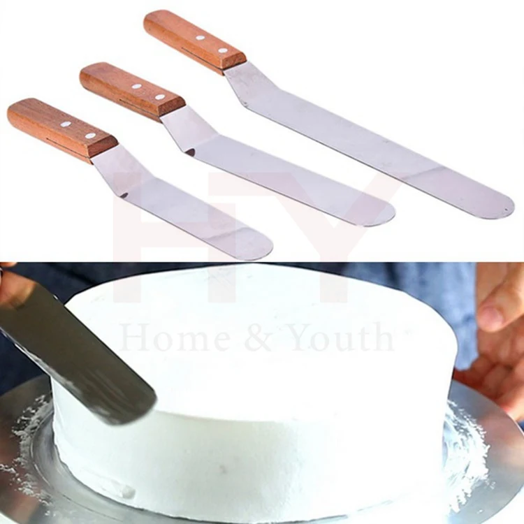 Smoother Black Cream Pastry Spreader Fondant  Cake Cutter Plastic Spatula 