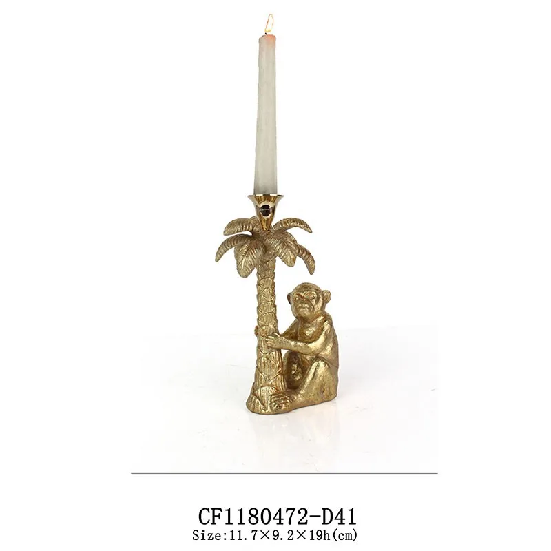 Resin Coconut Tree Candle Stick  Candle Holder weddings Marble Base manufacture