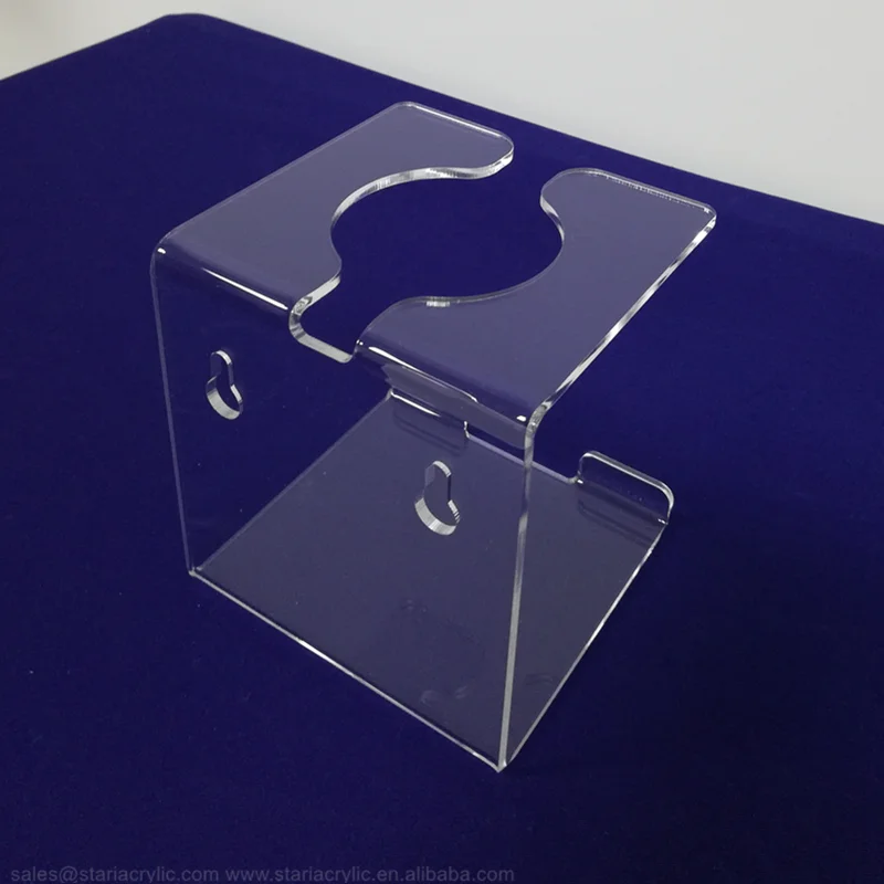 Acrylic Shampoo Bottle Holder Wall Mount Body Lotion Clear Antiseptic