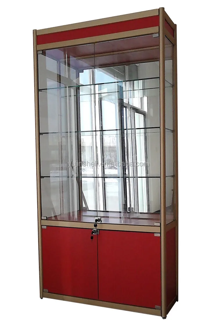 Mirror Glass Shop Display Cabinet Showcase Aluminum Glass Cabinet