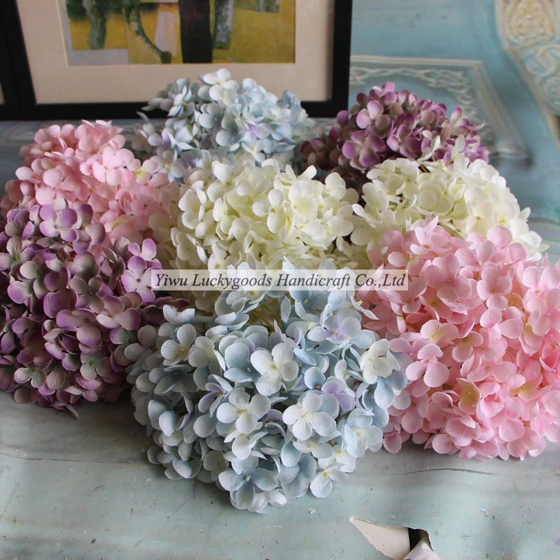 Ht038 19cm Antique Silk Hydrangea Large Artificial Flower Heads Ht038 19cm Antique Silk Hydrangea Large